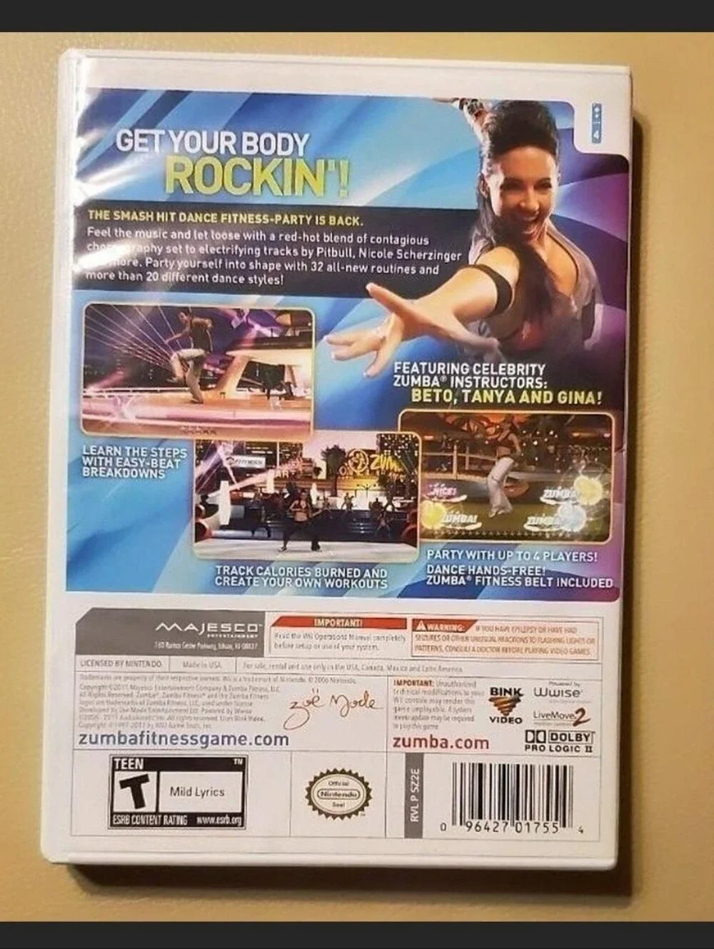 Nintendo zumba fitness